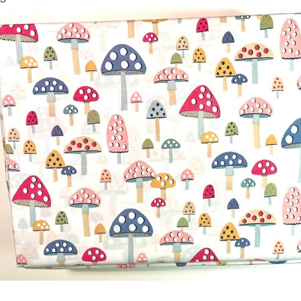Cath Kidston Blue and Pink Mushroom Print Sheets Bedding